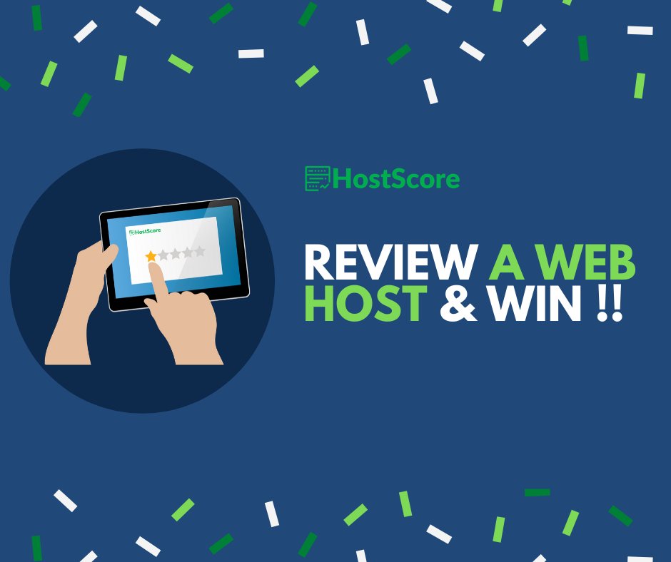 Win a Limited Edition #HostScore t-shirt when you post a #webhost review on HostScore. For details and how to participate, visit >> bit.ly/2T4PmcU 

#webhosting #website #blogger #smallbusiness #websitetools