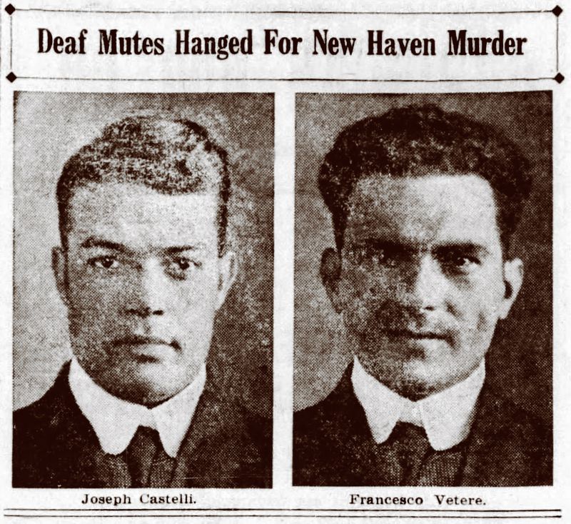 Jamess12316's tweet photo. Joseph Castelli and Francesco Vetere in The Hartford Courant, Oct. 5, 1917. https://t.co/iZrzg2U8LN