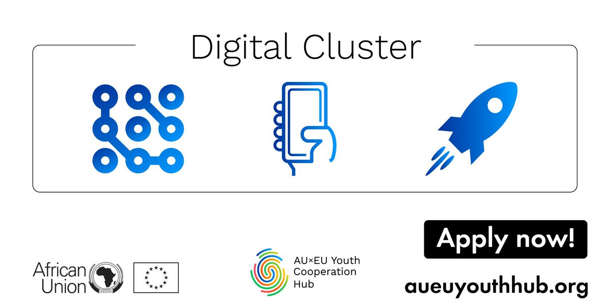 So excited to soon enrich the Hub with some Digital Skills! A key contribution from Youth in the partnership between Africa &amp; Europe is to refresh processes thanks to technology. Apply until 6 March and join a cool adventure! 😎🤗