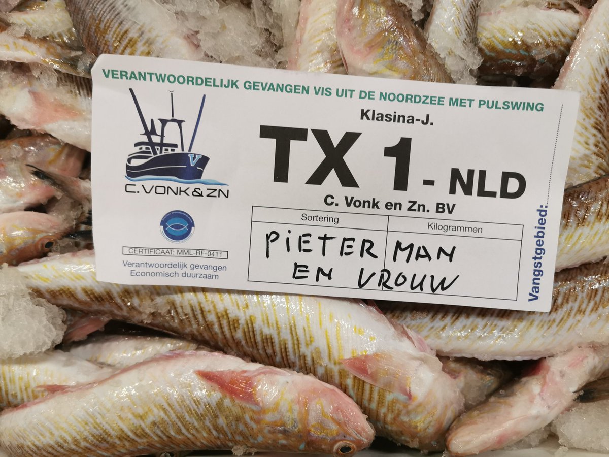 Als visafslag Den Helder hebben we besloten dat pieterman Anno 2020 niet meer kan. #pietervrouw #pieterman #visserij #DenHelder