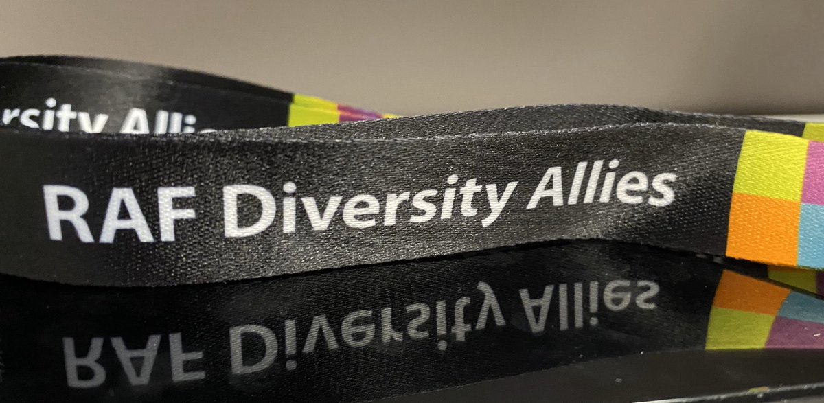 stncdrrafwitt's tweet photo. I will be wearing my new lanyard with pride when I represent the RAF at the Armed Forces Disability Stocktake in London later today #RAFInclusion https://t.co/0YR7ibFF43