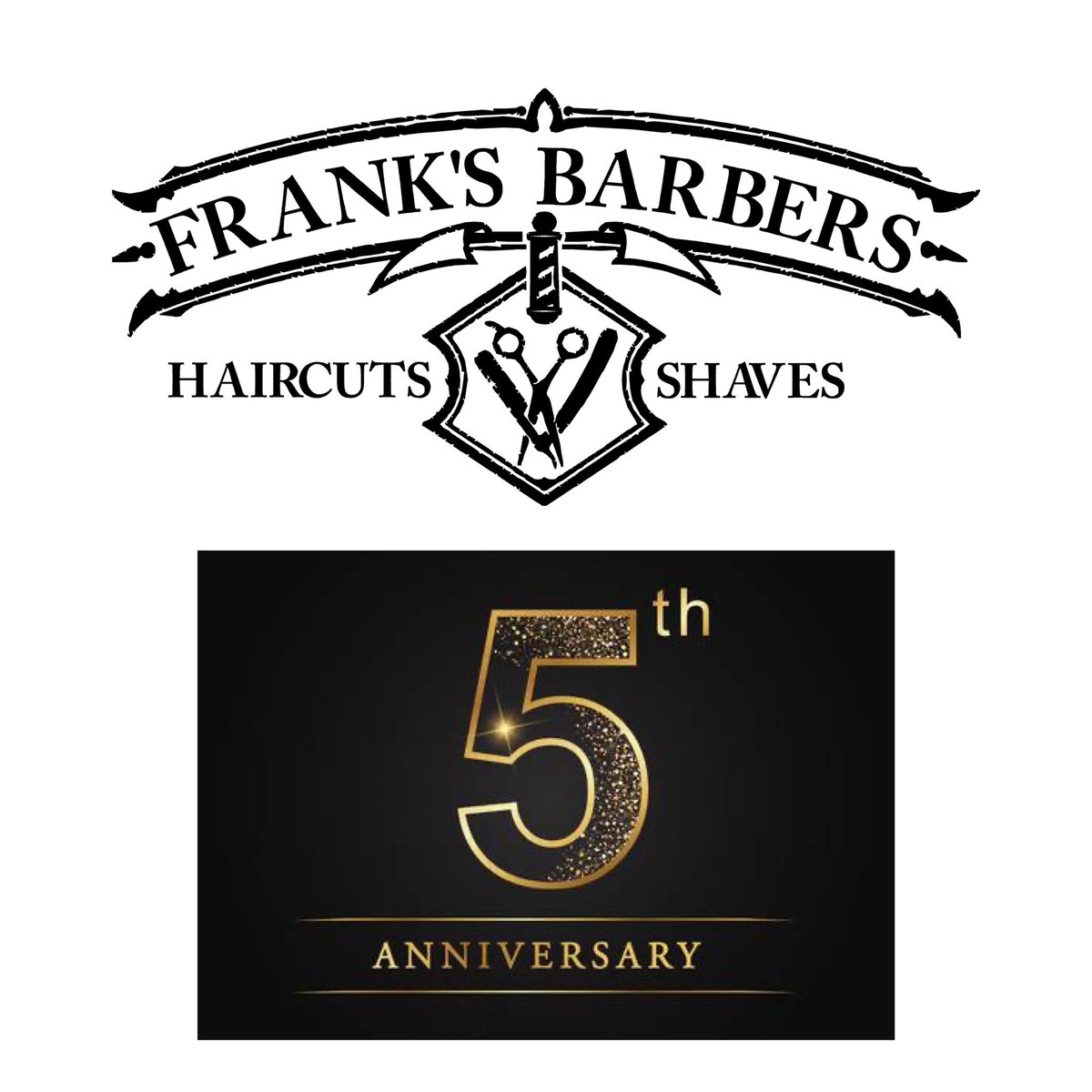 5 years ago  FRANKS BARBERS open it door to to customers here is to the fives years of success and hard working,determination and commitment as well as been community supporter in any way as much as we could little or big we have achieved our trust.  On this special event of our