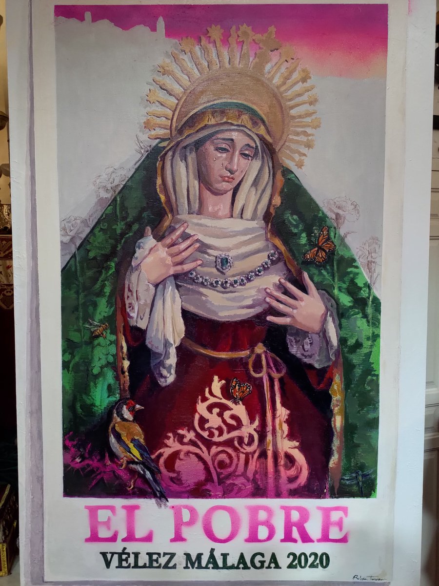 AytoVLZ's tweet photo. 🔰Presentación del Cartel Anunciador de la 
Ant. Archicofradía Santa Vera+Cruz, NPJ "El Pobre" y M Stma de la Esperanza obra de Rubén Terriza 🎨🖼️👨‍🎨
Agrupación de Cofradías de Semana Santa de Vélez-Málaga https://t.co/45xOilRaMD