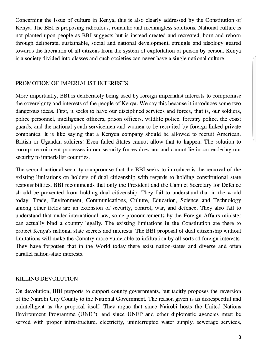 WachiraBW's tweet photo. The Communist Party of Kenya calls on all Kenyans to reject the BBI Project. https://t.co/HzJnbZk5nW