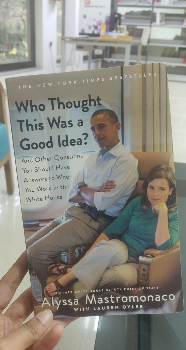 #22 If you want to know more about the Obamas, youd read from the horse's mouth.Alyssa Mastromonaco in 'Who Thought This Was a Good Idea?' provides interesting & fun insights into the world of a working woman in politics/state. Except there are too many frivolous details.Passable