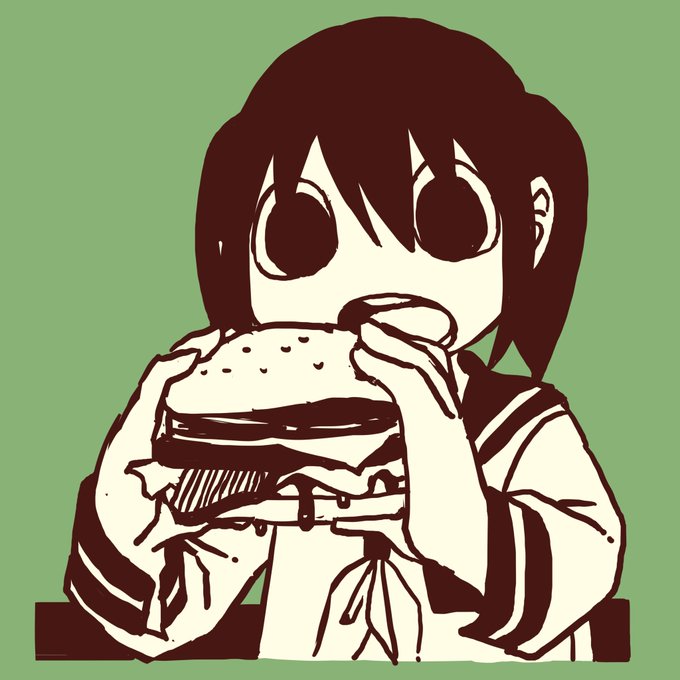 「前髪 ハンバーガー」のTwitter画像/イラスト(古い順)