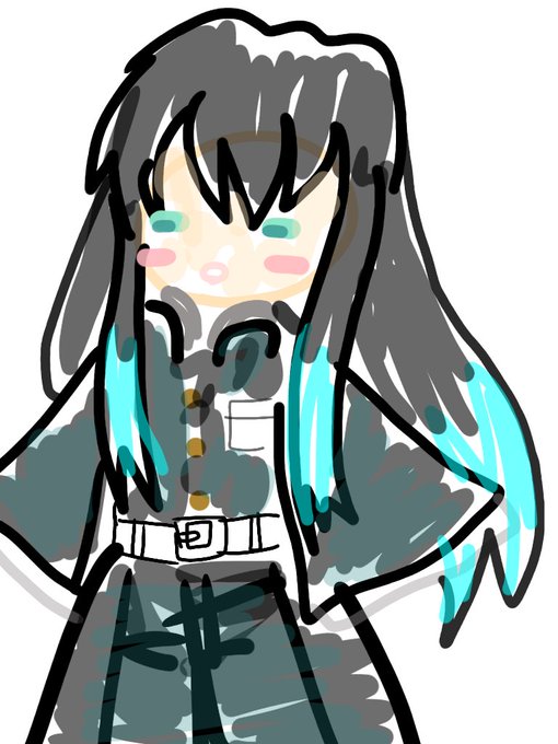 もりのあおさんがTwitterに投稿した時透無一郎(鬼滅の刃)のイラスト。