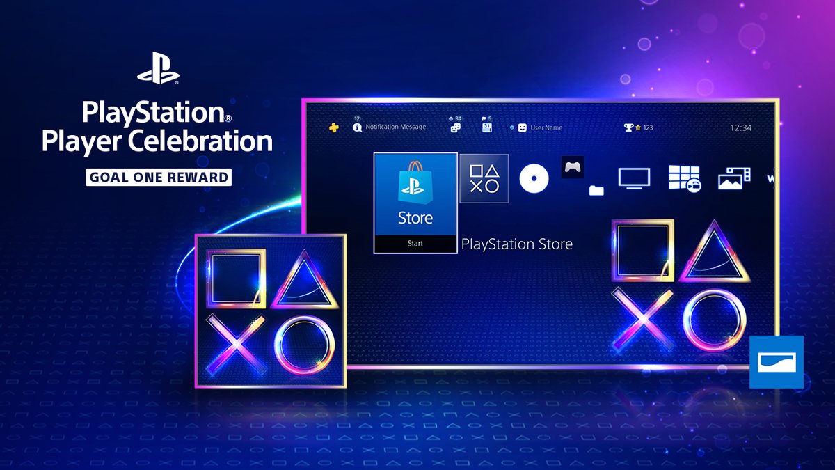 PlayStation on Twitter: "The PlayStation Player Celebration starts now! Community Goal 1 🎮 Play 125K games 🏆 500K Trophies 🔓 Unlock this exclusive PS4 theme and avatar Go ⏳ https://t.co/g1WvFYyQii" / Twitter
