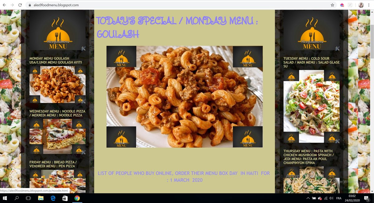 AFoodmenu tweet picture