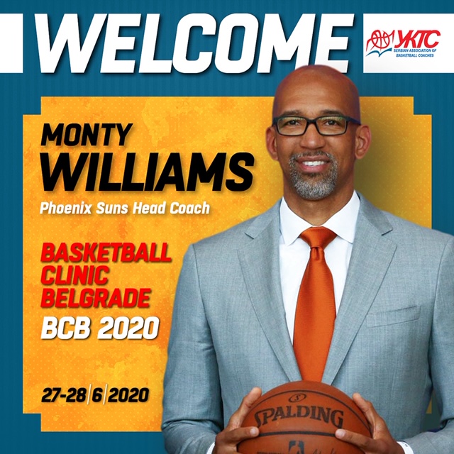 SABC_UKTS's tweet image. Monty Williams, trener Phoenix Suns predavač na BCB
Hala "Aleksandar Nikolić" 27-28.06.2020.
više informacija na ukts.rs