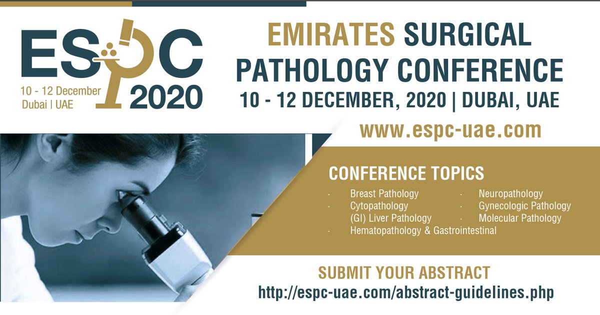 espc2026's tweet photo. The #ESPC2020 Scientific Committee invites the submission of abstracts to be presented as Poster Presentations. Submit your Abstracts https://t.co/KJiDFlgopt
@UaeEma
@espc2020
#pathology #cytopathology #neuropathology #hematopathology #gastrointestinal https://t.co/z9uaj0vOjj