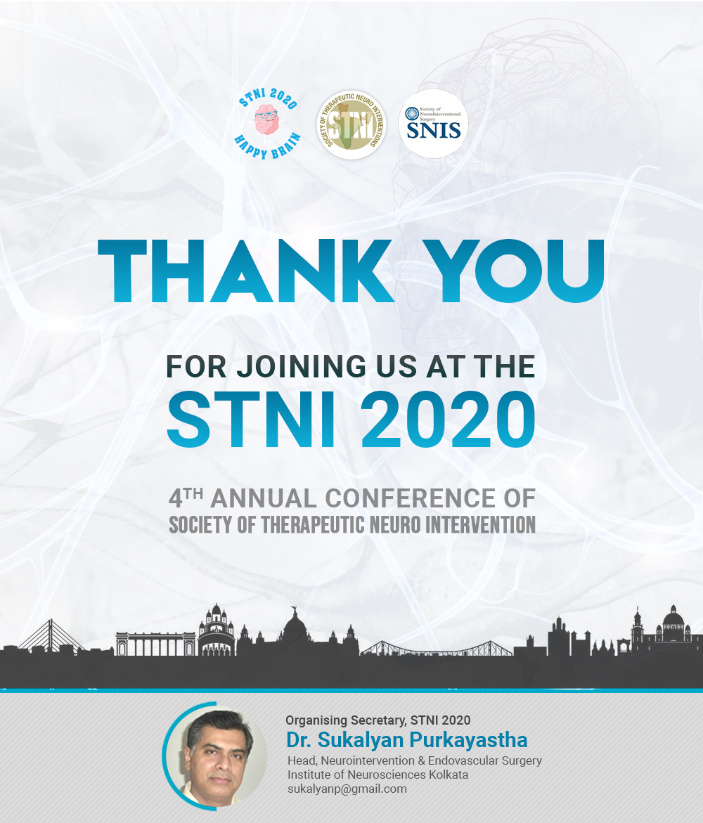 Thank you for joining us at the STNI 2020
.
Visit our website here - stni2020kolkata.com
.
#neuro #medicalstudent #neurosurgeons #neurosurgeon #neurosurgery #interventionalneurology #medicalconference #Neuroradiologist #radiologytechnologist #Kolkata #STNI #STNI2020