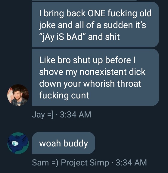 zepfroggy's tweet photo. Can you believe this shit?? How am I the salty one? You're the one that decided to be problematic sweaty, so don't even TRY to come for me xoxo #jayiscancelledparty #jayisoverparty #dumbasswhore #jayiscancelled 😐✌ https://t.co/wfJpNPC2Vu