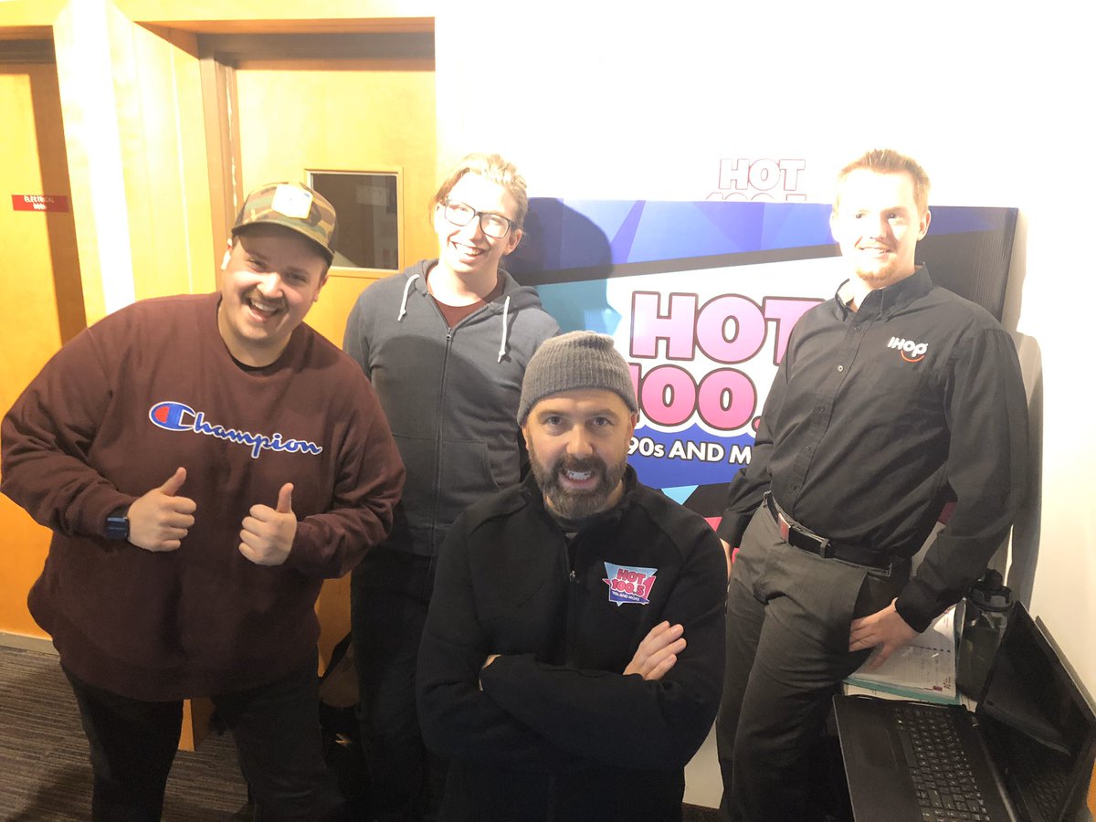 Thanks for having us <a href="/hot1005fm/">HOT 100.5</a> to talk about tomorrow’s #NationalPancakeDay 🥞! Eat pancakes, help kids, who’s in? goodbear.ca/events/nationa…