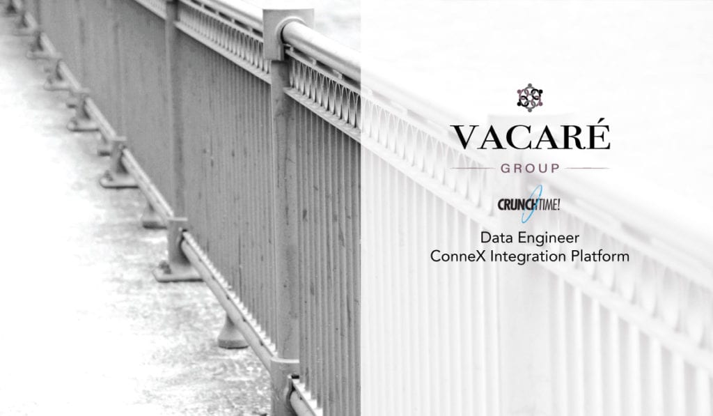 Data Engineer – ConneX Integration Platform – Featured Job Posting from the Vacaré Group Boston: CrunchTime! Information Systems, a leading enterprise solution provider to the hospitality industry, is looking for a highly motivated Data Engineer / Senior… vacaregroup.com/talent-acquisi…
