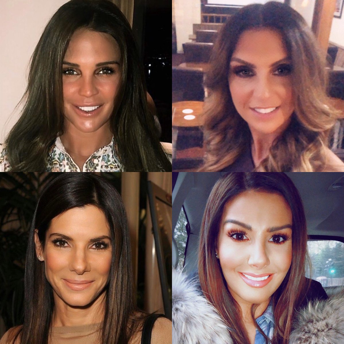 The Doppelgänger challenge: Post pictures of famous people you have been told you resemble. Remember these are who we have been TOLD we look like--not necessarily our own beliefs. @MissDLloyd @RebekahVardy @SandraBullockr I don’t think I look like any of them 🤦🏻♀️🤣