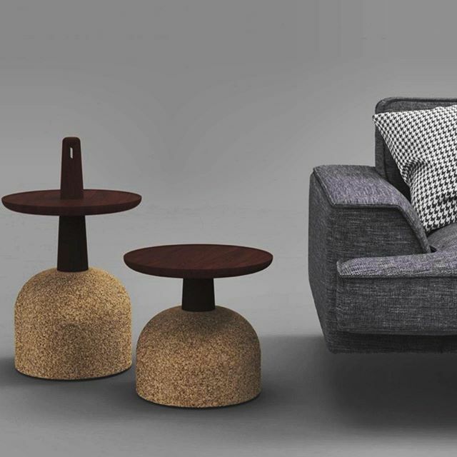 • S I D E  T A B L E •  A little table with a cork base and solid wood top ... materials not usually brought together .
•
Available in two sizes ... would look good both in the living room and bedroom .
•
Available from Taylorscot ... always thinking… ift.tt/2SUR69R