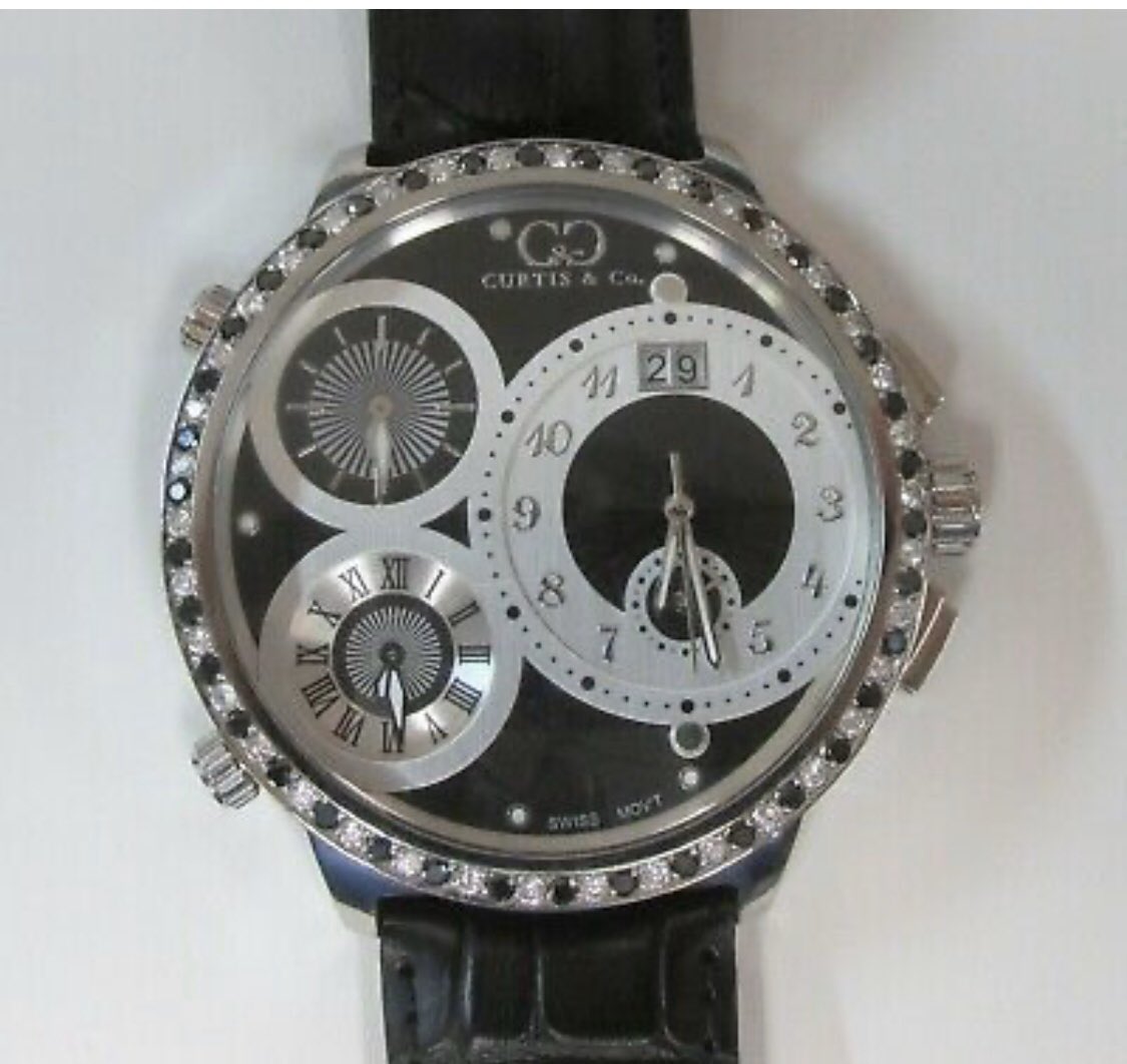 Curtis&amp;Co custom black and clear diamond bezel