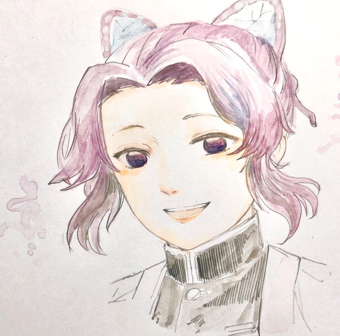 〆さば🫠さんがTwitterに投稿した胡蝶しのぶ(鬼滅の刃)のイラスト。