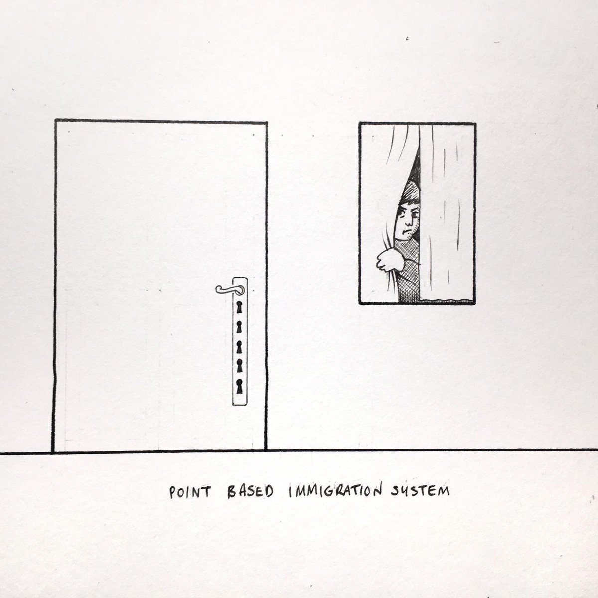 paulavarjack's tweet photo. Me & @benbennybenben have a comic. Me on themes & Him on drawings. New post *every Monday. Here's #86 on “Point Based immigration system”
follow us https://t.co/26h65om9Pw #BABESMAKEMEACOMIC #PAULAVARJACK #BENGREGORY #immigration #pointsbasedimmigrationsystem https://t.co/0SDIb7PEu8
