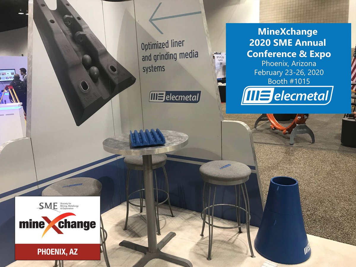 MEElecmetal's tweet image. This week ME Elecmetal will be at the 2020 MineXchange SME Annual Conference &amp;amp; Expo in Phoenix, AZ. We hope you&apos;ll stop by booth 1015 and visit us!
#MEElecmetal #SME2020 #MineXchange #Mining #SocietyForMining #SME #SMECommunity #Phoenix