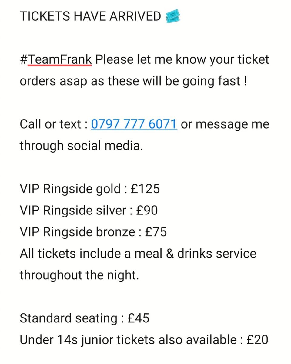 TICKETS HAVE ARRIVED 🎟️
___________________

#SHEFFIELD THANK YOU for your support 🌍 👑 <a href="/SBC_UNIT/">SheffBoxingCentre</a> <a href="/ShowboatRhodes/">Glyn Rhodes MBE</a> @Dennis_Hobson <a href="/GSheffield/">Grosvenor Sheffield</a> <a href="/BBCSheffield/">BBC Sheffield</a> <a href="/SheffieldStar/">The Star, Sheffield</a> <a href="/PondsForge/">PondsForge Sheffield</a> <a href="/SheffieldUnited/">Sheffield United</a> #twitterblades