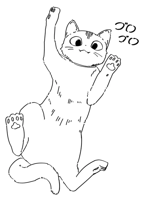 眠い眠い( ˘ω˘ )
実家の猫ちゃん落書きしたので寝よう 