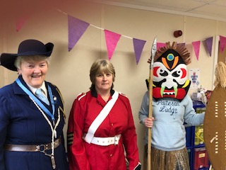 Today the Girlguiding Norfolk Archivist and the Manager of Patteson Lodge visited Coltishall Primary School to talk about Thinking day
