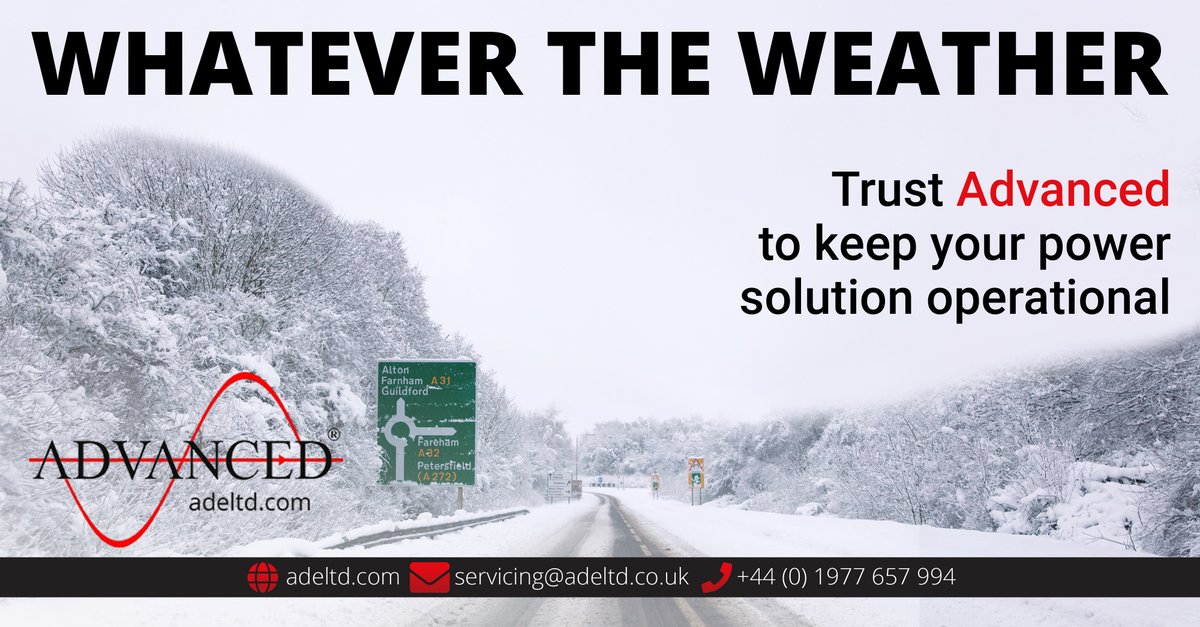 Whatever the #Weather. Trust Advanced to keep your #Power solution operational
Find out more: http://bit.ly/genset-service
#DieselGenerator #DieselGenerators #Generators #Service #Servicing #Repair #Maintenance #Support #MondayMotivation #snow #mondaythoughts