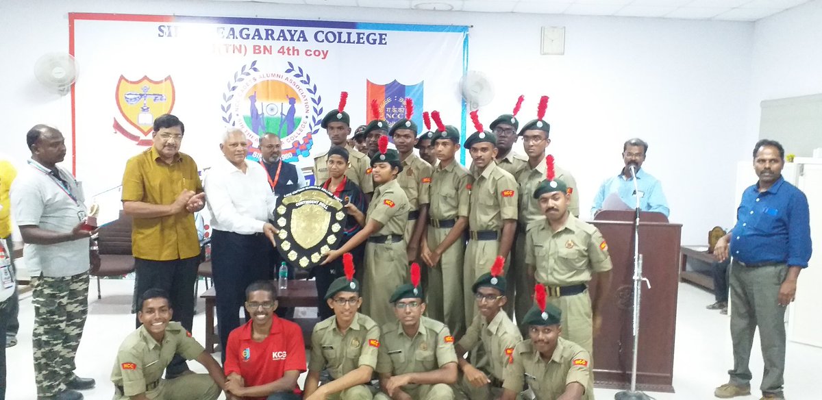 NccKcg's tweet photo. The harder you work for something ,the greater you'll feel when you achieve it . 

Secured over all runner up in "SIR THEAGARAYA  COLLEGE" at Chennai 
@KCGtechnology 
@HQ_DG_NCC https://t.co/yULZRRqKVj