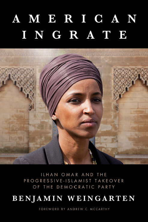 bhweingarten's tweet image. Today I am thrilled to announce the release of my new book: "American Ingrate: Ilhan Omar and the Progressive-Islamist Takeover of the Democratic Party" -- the thesis of which is being borne out in real time. Get your copy today! #AmericanIngrate amzn.to/2I2T2XH