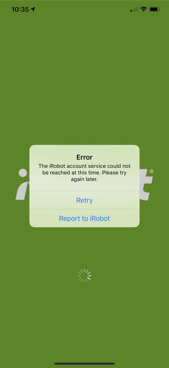 MayeulKT's tweet photo. Hey @iRobot ! Cannot connect to your services through the app, what’s going on? https://t.co/sK0QFfrUAi