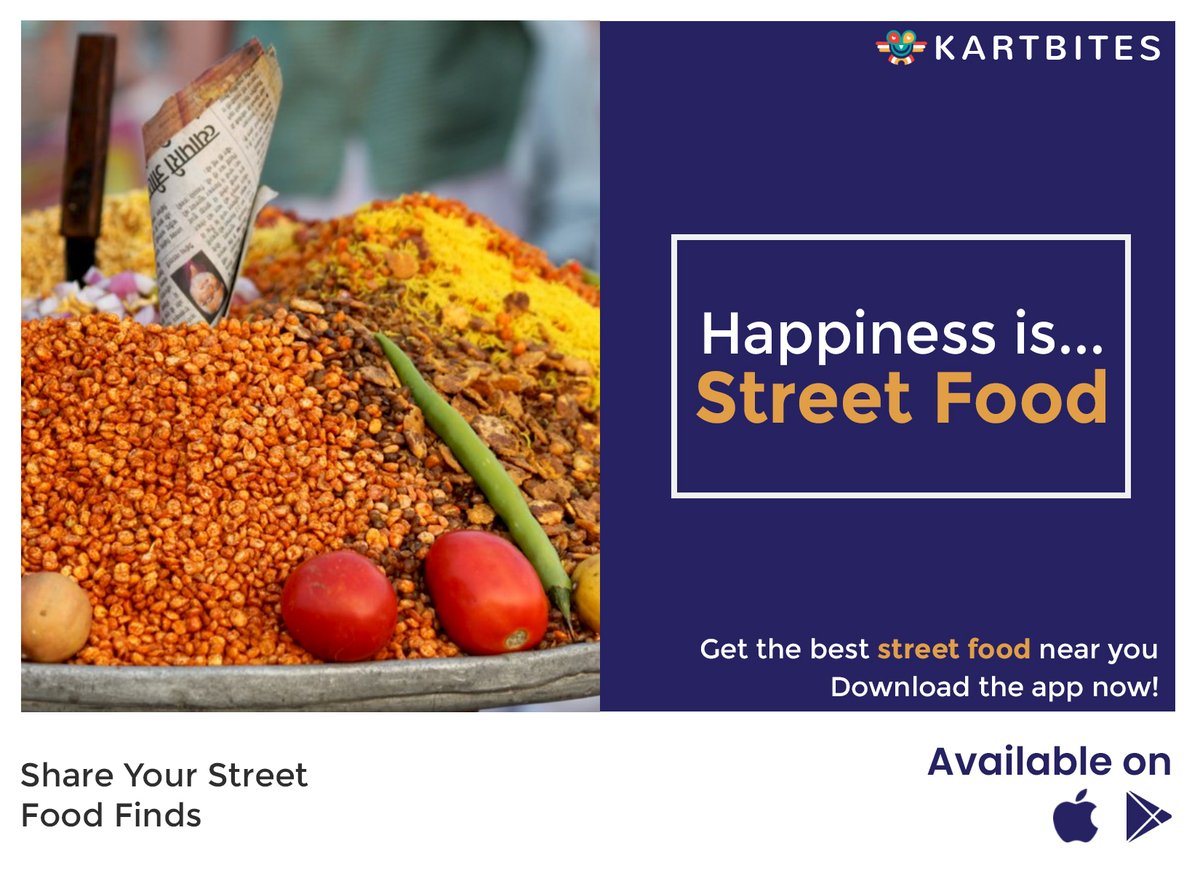 kartbites's tweet photo. Click below to download
Android app: https://t.co/B0ihHGix9l⠀
iOS app: https://t.co/SVAttlhogZ⠀
You can't buy happiness but you can buy street foods.

https://t.co/Ioqcj0pUo2

#kartbites #socializing #foodie #streetfoodofindia #streetfood  #streetfoodfinds #foodlover https://t.co/tXC7Fs48i8