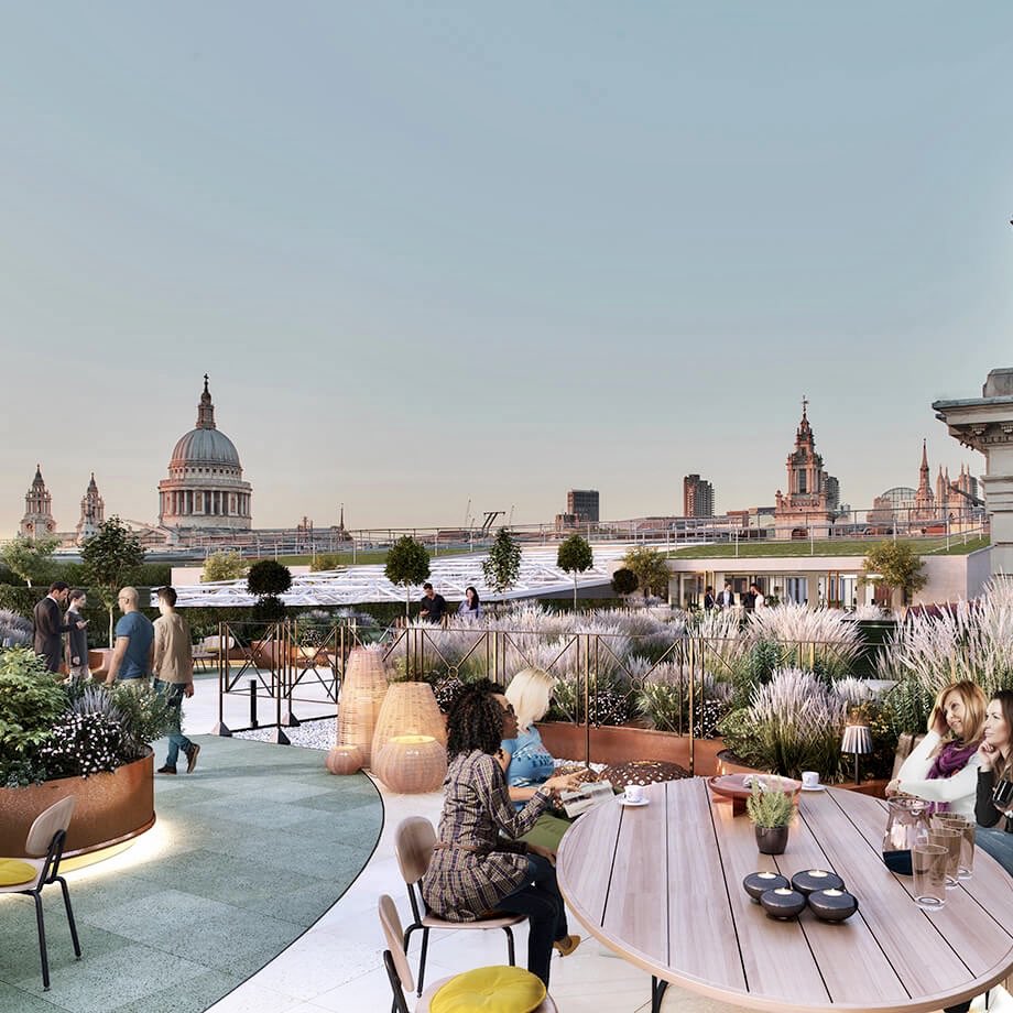 GreycoatLLP's tweet photo. #vintnersplace delivering first class amenity space with views onto London’s most iconic landmarks #greycoat #design #workspace #amenity #londonbuildings #gradeA #offices #business #naturallight #refurbishment #rejuvenation #enlivenment #community https://t.co/vpVTPTJl1o