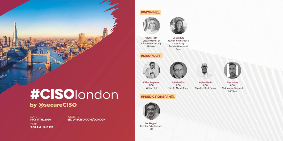 #secureCISO London, May 14th!

RSVP Here: secureciso.com/london/