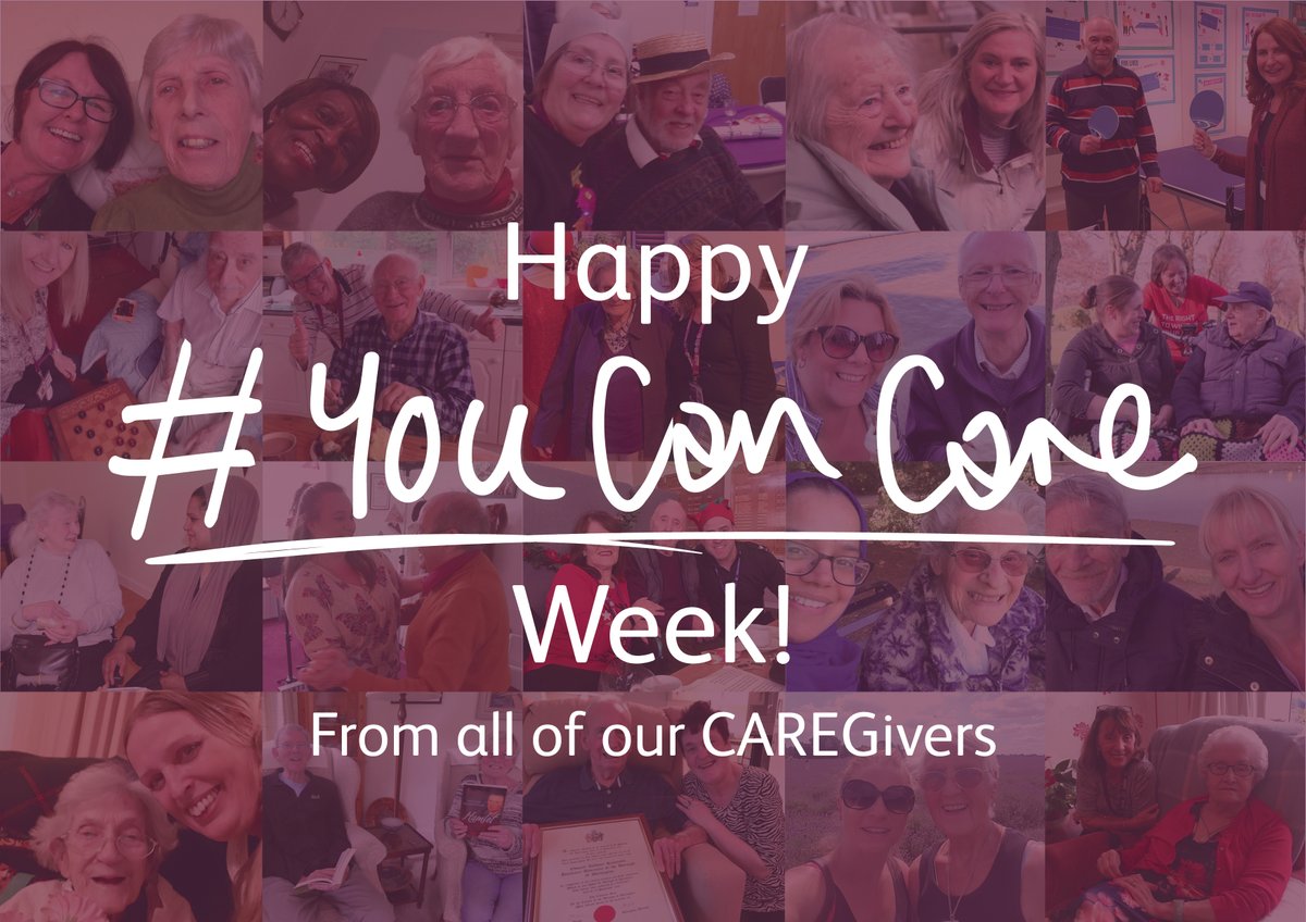 HISCSutton's tweet image. Happy #YouCanCare Week! This week is all about showing that a career in care can be a great choice for people who are kind and compassionate. We&apos;ll be sharing lots of great CAREGiver related content, so keep an eye on our page and official #YouCanCare campaign hashtag!