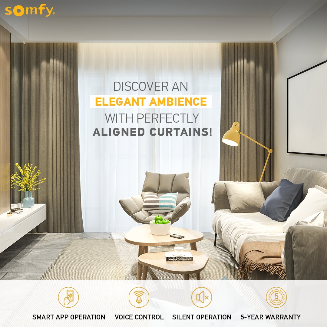 SomfyIndia's tweet photo. Our high-precision motors ensure your curtains look perfect, always. So switch to our smart solutions for interiors as stylish as you!

Shop now at
https://t.co/IalFVBEGVw

#Somfy #HomeAutomation #Curtain #Blinds #Automation #SomfyIndia #SomfyHomes https://t.co/5mwOe99S2F