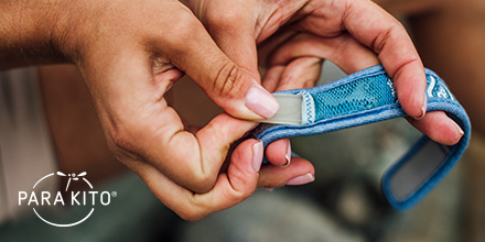 To effectively reduce your mosquito-appeal, the PARA’KITO pellets, which are inserted in the wristbands, diffuse a blend of essential oils specifically developed to mask human smell, for a protection 24 hours a day, up to 15 days per pellet!

#parakito #mosquitoes #repellent