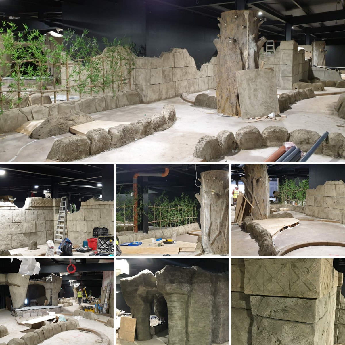 Greenspan_Pro's tweet photo. Work in progress!
New indoor adventure golf course under construction.
Some fantastic #rockwork being carried out by our #creative rock artists.
This course will look spectacular when completed.
#adventuregolf #minigolf #indoorgolf #theming #creativeconcrete #concreteart https://t.co/FqvTOIRccT