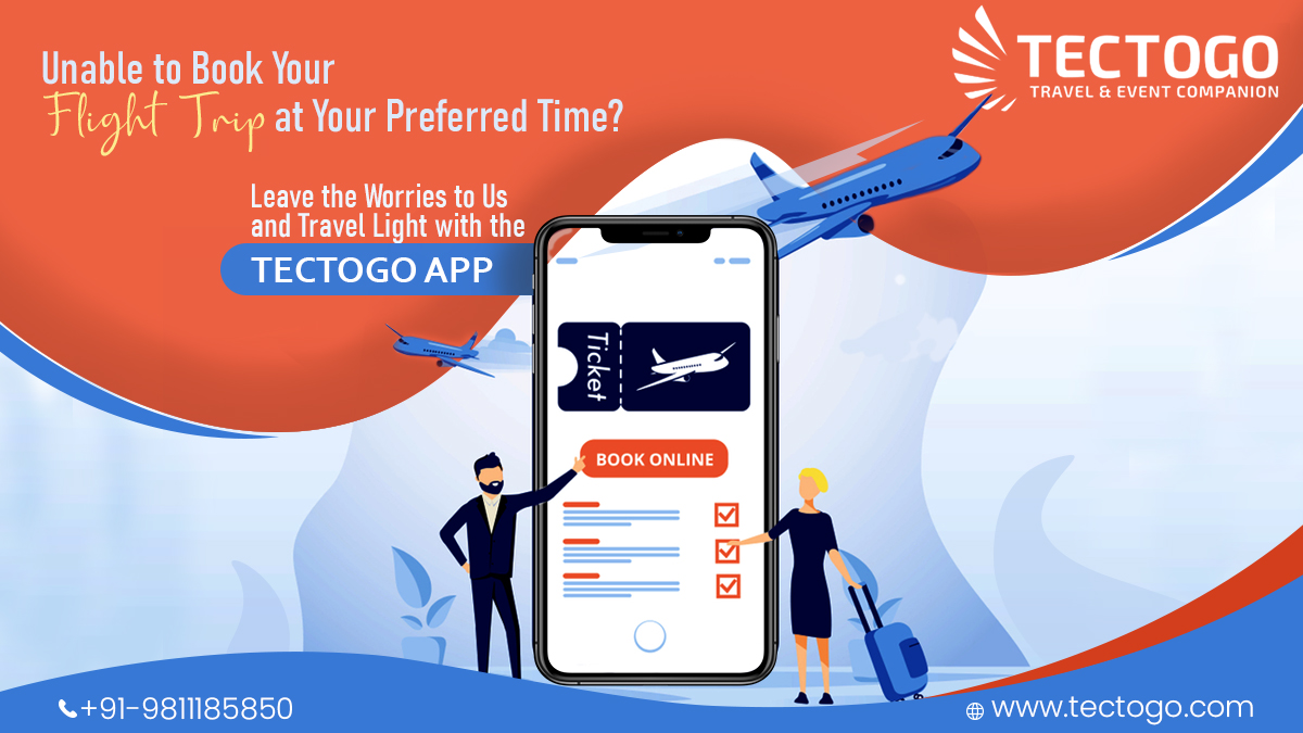 TectogoSolution's tweet photo. Unable to book your flight trip at your preferred time?
.
Leave the worries to us and travel light with the tectogo app!
.
.
For more info, call us at +91-9899733033
.
.
#tectogo #travelgroup #travelwithtectogo #enjoy #traveling #travelplan #travelapp #tectogoapp https://t.co/2sEOA4tX0w