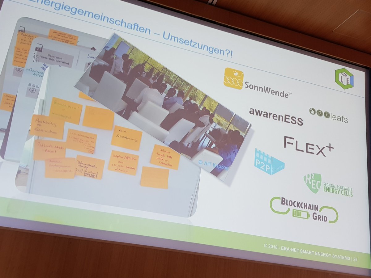 theresiavogel's tweet photo. In guter Gesellschaft: #Oesterreich in #eranet_SmartEnergySystems um #LocalEnergyCommunities zu realisieren Projekt #Clue powered @klimafonds @bmk_infothek zeigt M. Stefan @AITtomorrow2day beim #ScienceBrunch 2 Demoregionen am Weg - #innovation mit Wirkung @SmartGridsAT https://t.co/O0RSfnJ25o