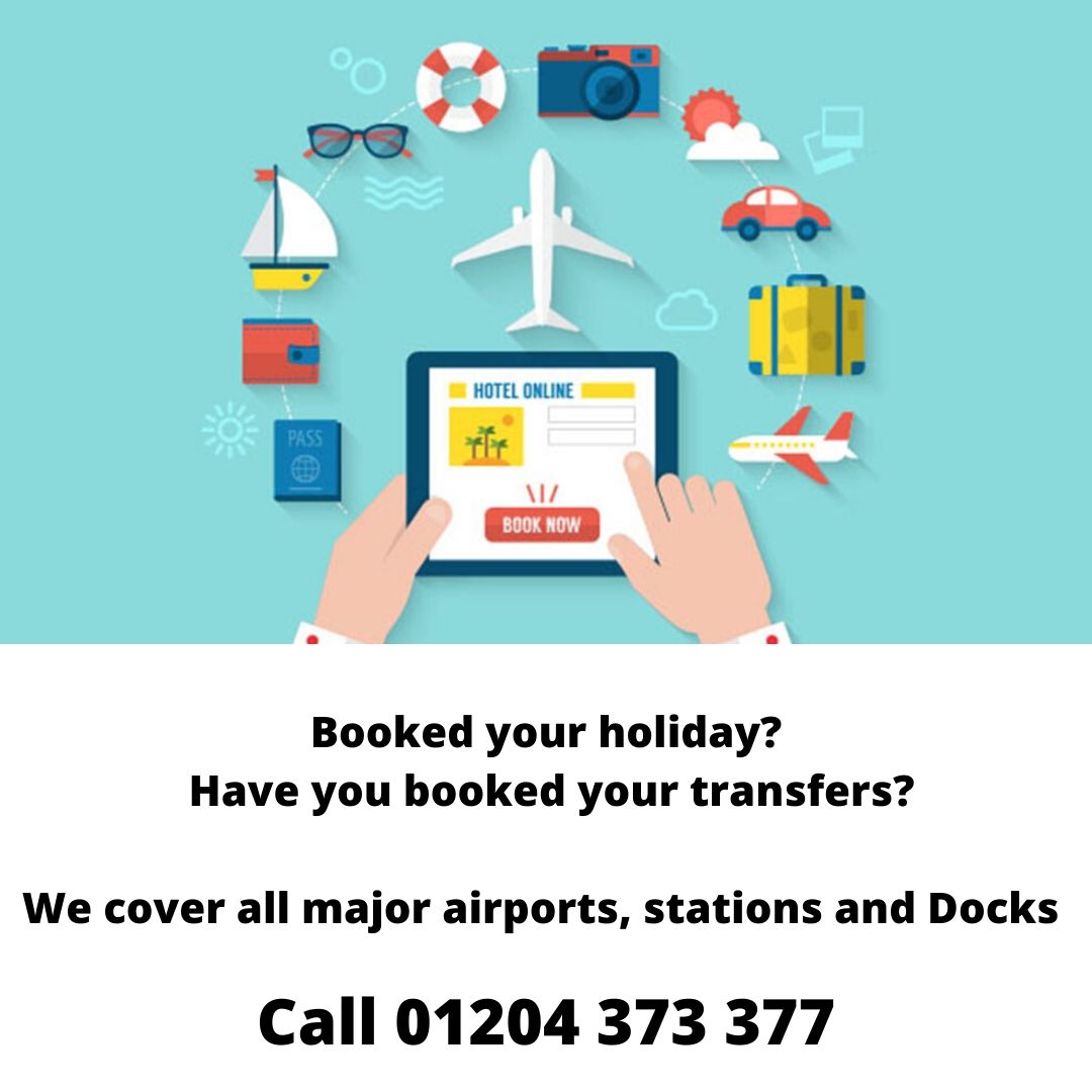 Just call 01204 373 377 to book or book online 👇✈️👇🚢👇🚝 ow.ly/EYGG50ysr5J #airport #transfer #holidaytransfers #minibus #taxi #airporttaxi #stationtaxi