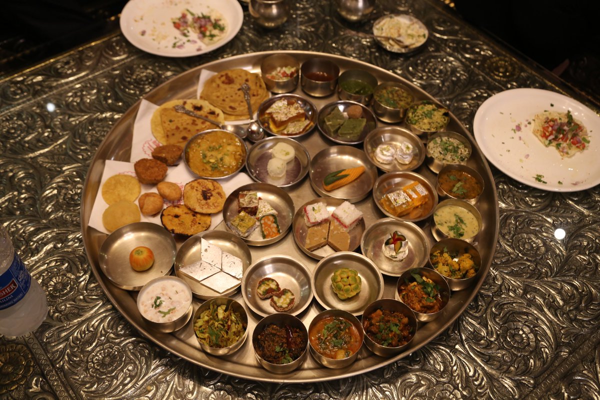 debug_mode's tweet photo. Had the pleasure hosting #ngIndia2020 speaker amazing @samjulien for a traditional Rajsthani thali dinner at Udaipurโค๏ธ
Thank you Sam for accepting dinner invitation.๐ Hope you enjoyed it
Special thanks to @ssdulawat n Yogi Jee for arranging it #Angular #ngIndia #AngularIndia https://t.co/u3qPlpb5t1