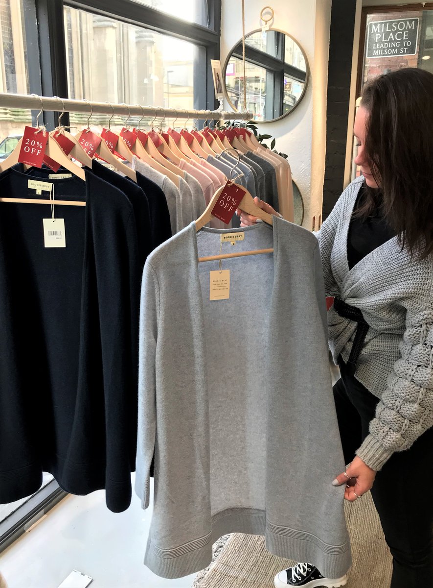 Nothing quite like the soft to the touch quality and warmth of cashmere cardigans. Currently <a href="/BiggieBest_UK/">Biggie Best</a> is helping to share this tactile experience with a special offer of 20% off in store <a href="/MilsomPlace/">Milsom Place</a>
