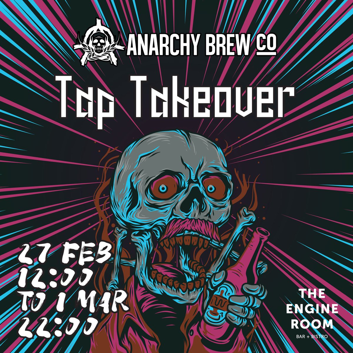 The Engine Room (@engineroomsund) on Twitter photo Beer fan? If so, why not pop along this week and meet the team from <a href="/AnarchyBrewCo/">Anarchy Brew Co</a>? They'll be taking over our taps from Thursday - Sunday and will be bringing plenty of their award winnings tipples with them! Beer fan? If so, why not pop along this week and meet the team from <a href="/AnarchyBrewCo/">Anarchy Brew Co</a>? They'll be taking over our taps from Thursday - Sunday and will be bringing plenty of their award winnings tipples with them!