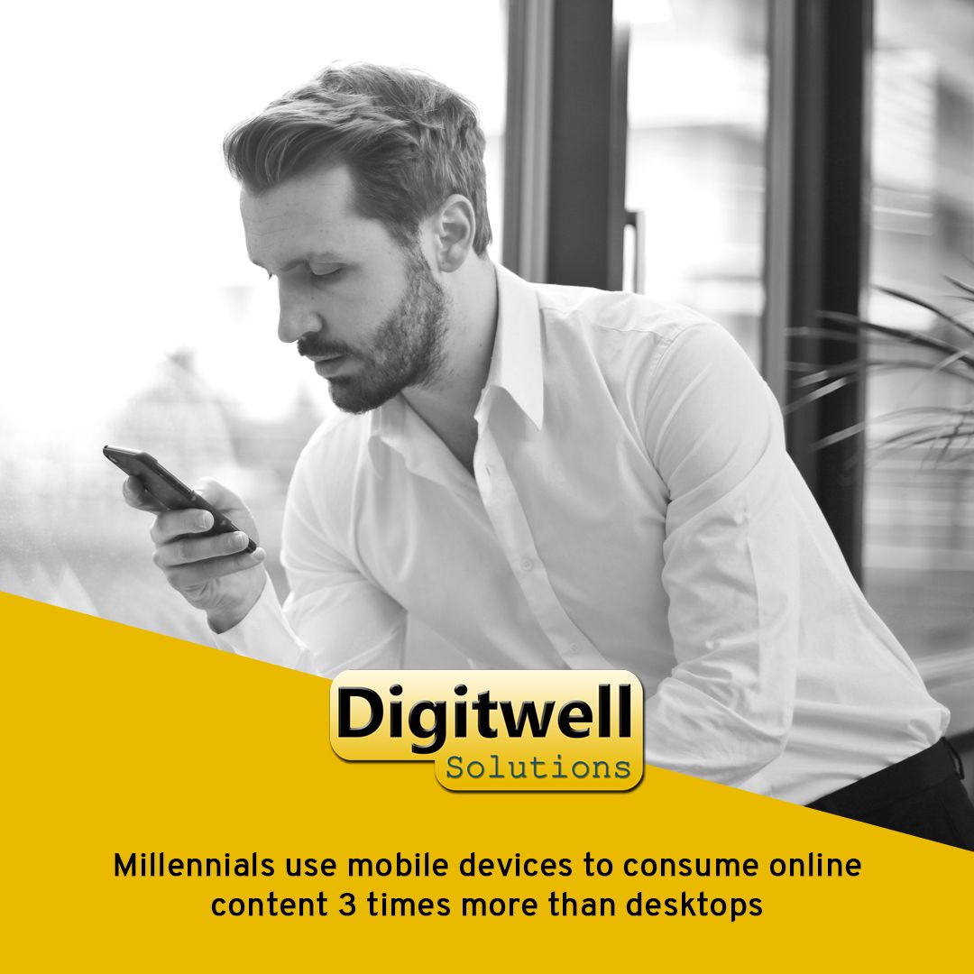Millennials use mobile devices to consume online content 3 times more than desktops, and with 54% of Millennials have over 3 pages worth of #MobileApps on their phone, it can be an amazing way to retain their interest in your business.