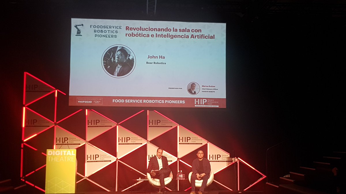 <a href="/bearrobotics/">Bear Robotics</a> JohnHa founder explains how he is doing it. 
Colaboración entre robots y empleados futuro del sector restauración #HIP2020 #expohip #innovation