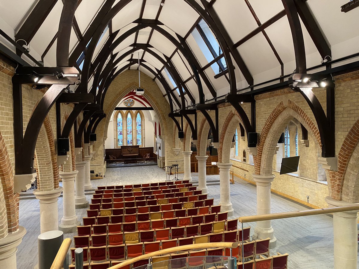 Lovely to meet and pray with Rev <a href="/HookwayJohn/">john hookway</a> <a href="/christchware/">Christ Church Ware</a> this morning just up the road from #HighLeigh. What a stunning worship space following their recent major refurb!