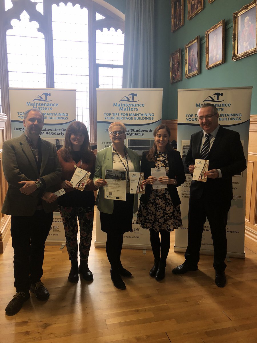 DCSDC’s Regeneration team are hosting a seminar in the Guildhall this morning on the importance of maintaining historic buildings. For more information and top tips on protecting and maintaining historic buildings visit: derrystrabane.com/maintenancemat…