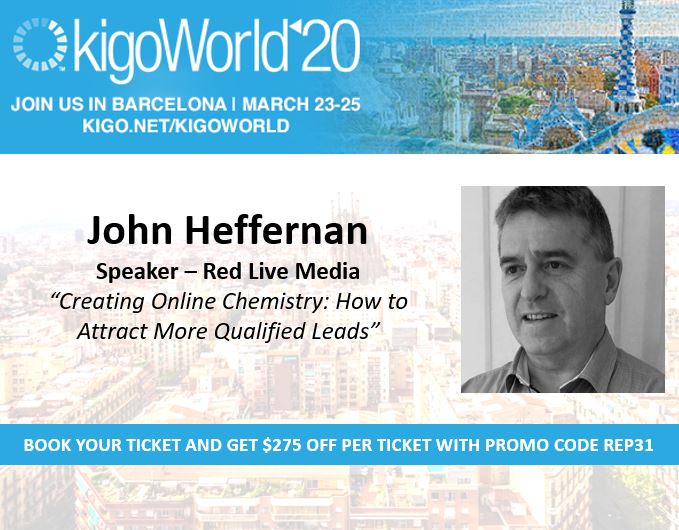 “ Don´t miss your chance to join me and many more at #KigoWorld 2020. Use discount code REP31 to save $275 per ticket!
Register here: kigo.net/kigoworld/ and see you March 23rd – 25th”
